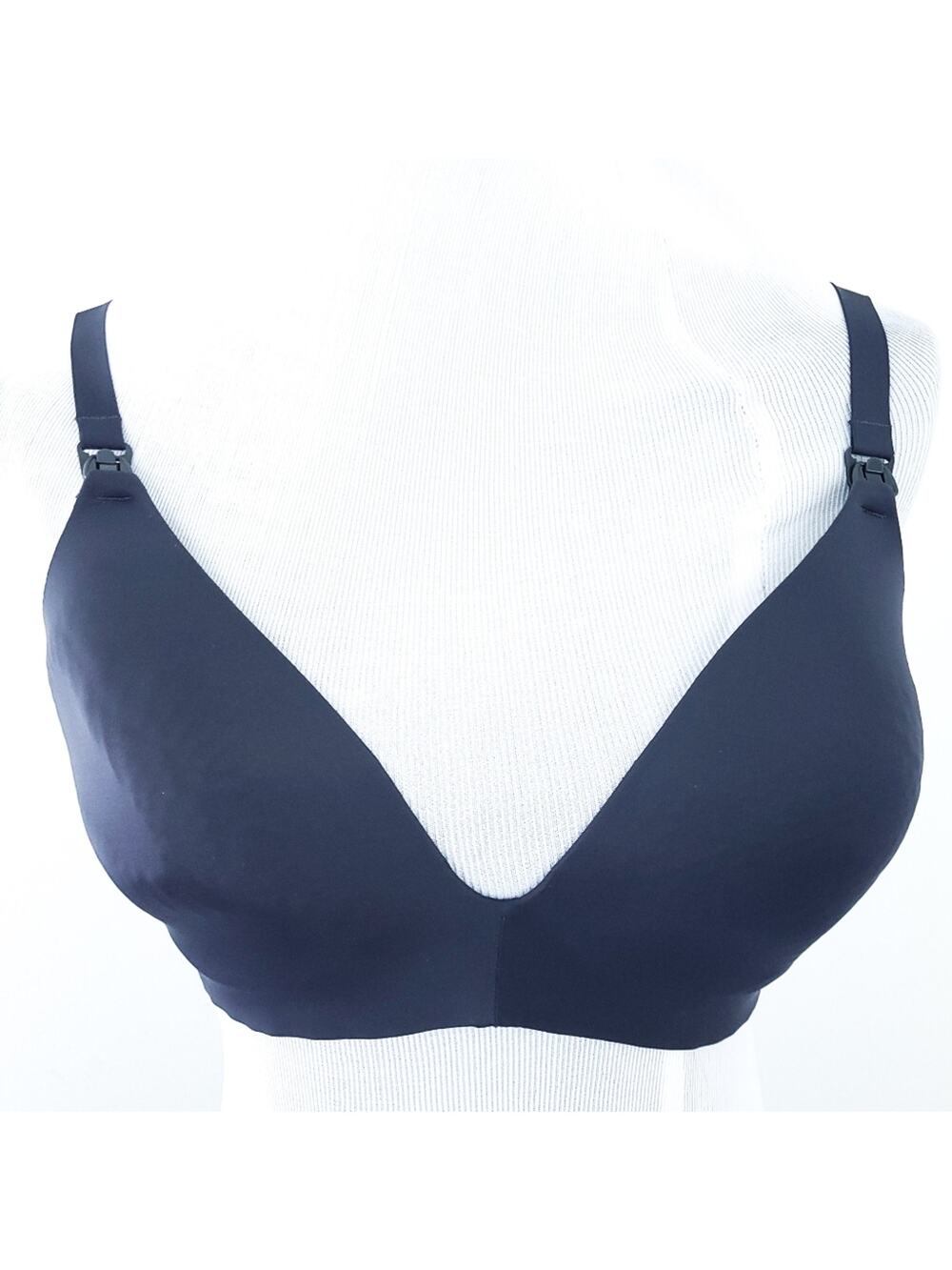 Gilligan & O'Malley Nursing Bra 38D Black Breastfeeding Maternity Wireless
